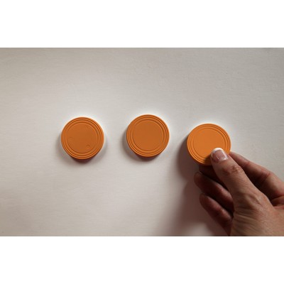 Mini Orange Prize Drop Pucks