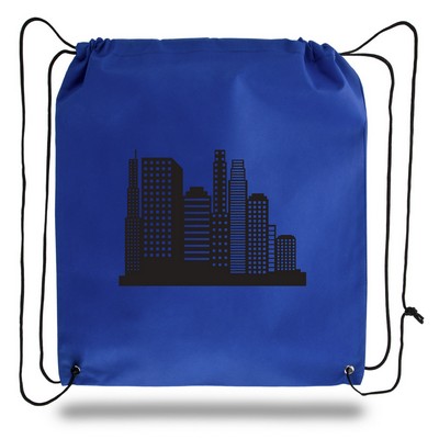 Water Repellant Drawstring Backpack (16"x18")