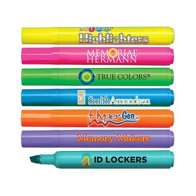 Liqui-Mark® Brite Spots® Fluorescent Barrel Highlighter w/Broad Chisel Tip
