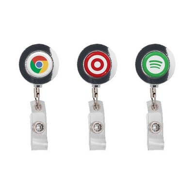 Metal Retractable Badge Reel with Belt Clip