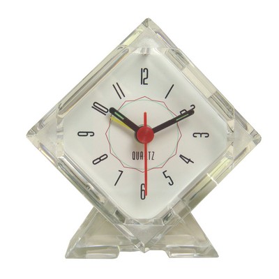 Diamond Shaped Desk Travel Alarm Clock