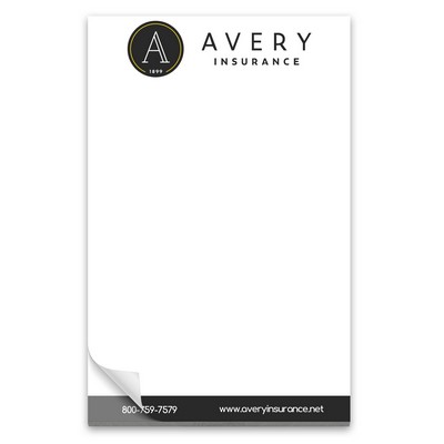 25 Page 5-1/2 x 8-1/2 Paper Note Pad w/ magnet