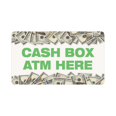 Rectangle Sticker | Round Corners | 2" x 3 1/2" | White Vinyl | Permanent Adh Back | Digital