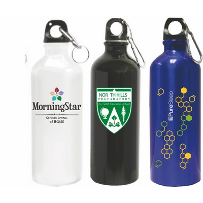 25 Oz. Aluminum Water Bottle with Carabiner