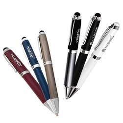 Intexur™ Twist Action Ballpoint Pen w/Touchscreen Stylus