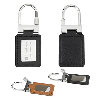 Concord Leather Key Chain - Black