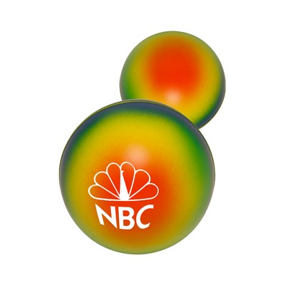 Union Printed - Rainbow Stress Reliever Ball with 1-Color Loogo