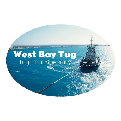 Oval Sticker | 2" x 3" | White Vinyl | Permanent Adh Back | Digital