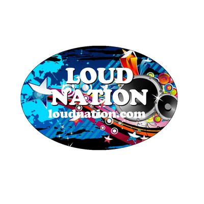 Oval Sticker | 3" x 4 1/2" | White Vinyl | Permanent Adh Back | Digital