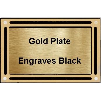 8" x 10" Brown/Bronze Cast Aluminum w/7" x 9" Plate