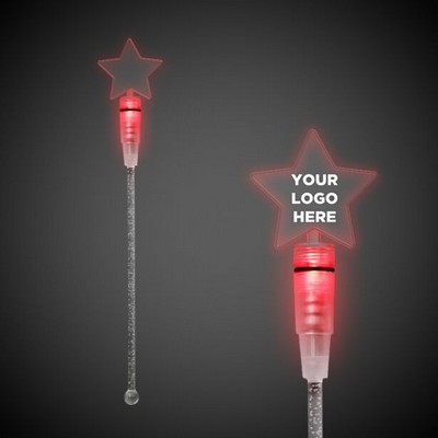 9" Red Star Light-Up Cocktail Stirrer