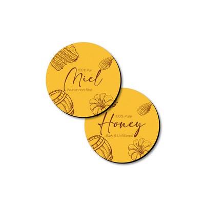 Custom Double-Sided Magnet 6 sq/in Full Color Imprint White Vinyl Topcoat