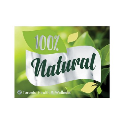 Rectangle Sticker | Square Corner | 3" x 4" | Chrome Poly | Permanent Adh Back | Digital