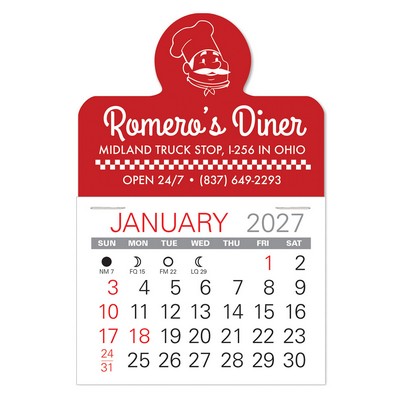 Spotlight Shape Value Stick Adhesive Calendar