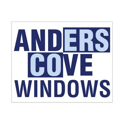 Rectangle Sticker | Square Corner | 4" x 5" | White Vinyl | Permanent Adh Back | Screen