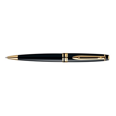 Waterman® Expert Black Lacquer W/ Gold Trim Ballpen