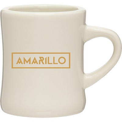 10 oz Diner Ceramic Mug (Natural White)