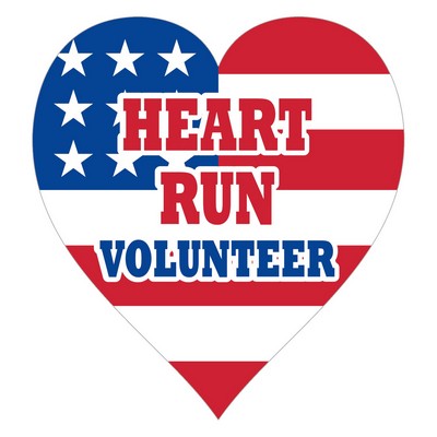 Lapel Sticker | Heart | 2 1/4" x 2 3/8"