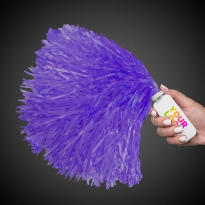 16" Purple Plastic Pom Pom