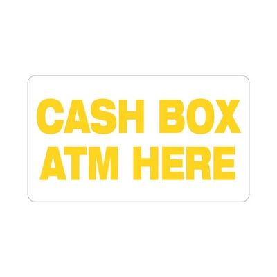 Rectangle Sticker | Round Corners | 2" x 3 1/2" | White Vinyl | Permanent Adh Back | Screen