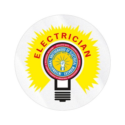 Circle Sticker | 1" dia. | Clear Poly | Ultra Removable Adh Back | Digital