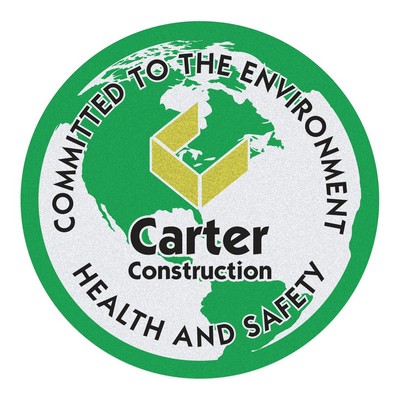 Hard Hat Sticker | Circle | 2 1/2" dia. | White Reflective