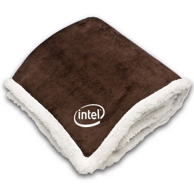 Starwood Micro Mink Sherpa Throw Blanket