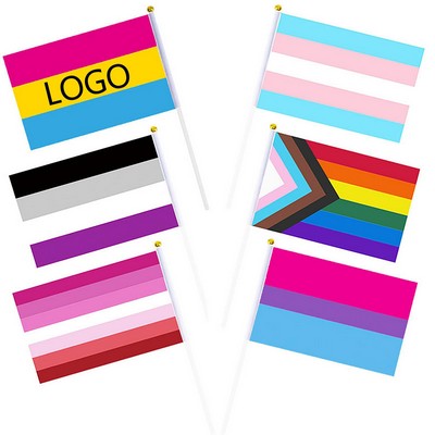 Rainbow Handheld Flag