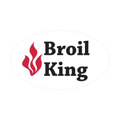 Oval Sticker | 1 1/2" x 2 1/2"| White Vinyl | Removable Adh Back | Screen