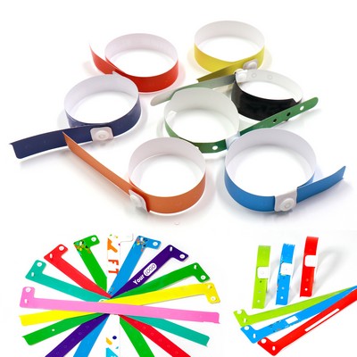 Holographic Event Wristband With Snap Lock Closure