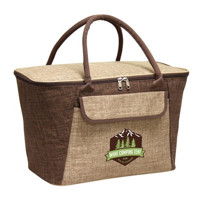 Mocha Picnic Basket Cooler