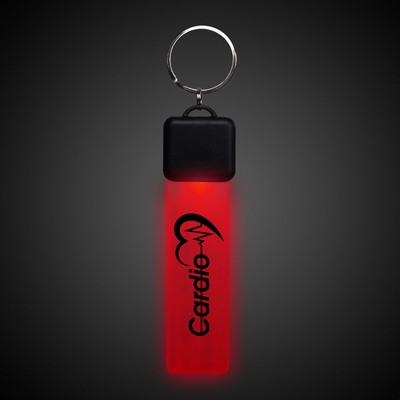Pad Printed Red LED Key Chain