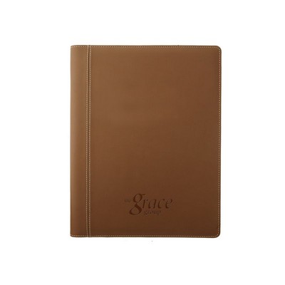 Concord Non Zippered Leather Padfolio (English Tan)