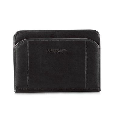 Global Leather Padfolio - Black