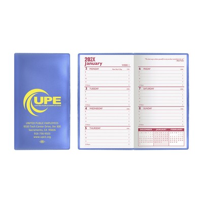 Translucent Vinyl Weekly Planner Without Map