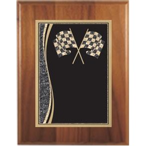 Cherry Plaque 6" x 8" - 4" x 6" "Racing" Plate - Headline Design