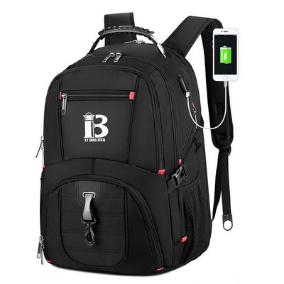 Backpack With Usb Charging Port Fit 17" Laptops