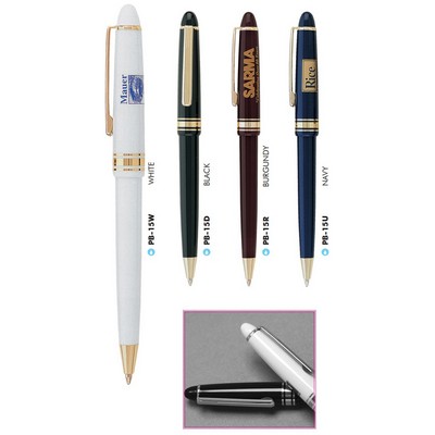 Plantagenet-15 Promotional Gold Trim Pens