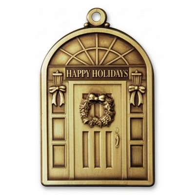 Solid 1.5" Brass Non Imprinted Stock Door Ornament