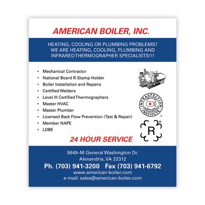 USA Made Premium UV Window Micro-Suction Cling Decal (3.5"x4") Rectangle Calendar