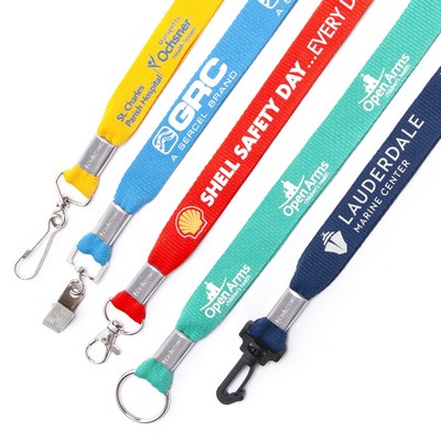 1/2" 8 Day Flat Polyester Lanyard