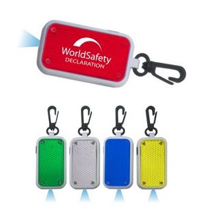 Union Printed - Flashing LED Safety Light Reflector with 1-Color Logo