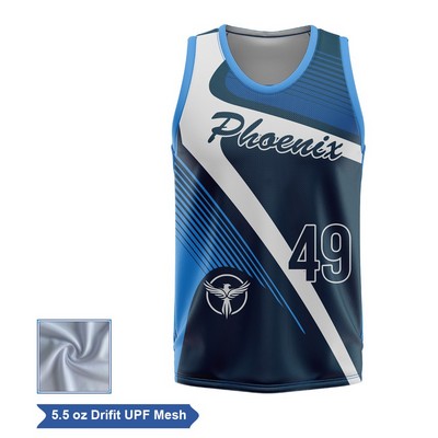 Sublimation UPF Mesh Basketball Jersey - Men Women Kids