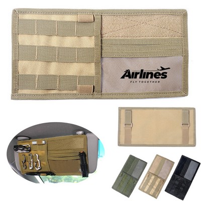 Nylon Car Sun Visor Organizer Storage Pocket