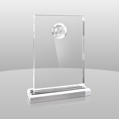 Clear Golfer Award (8"x6"x2")