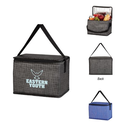 Crosshatch Non-woven Lunch Bag