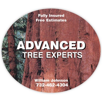 Vinyl Label Full Color (2.5"x3") Oval