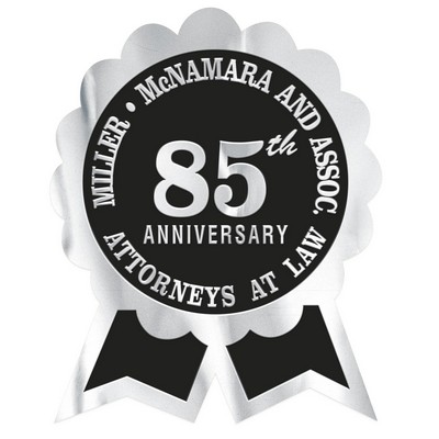 Embossed Foil Seal | Seal w/Ribbons | 1 5/16" x 1 9/16" | 1 Color