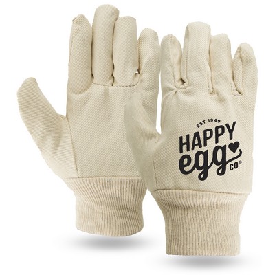 Canvas Gloves Seamless Back