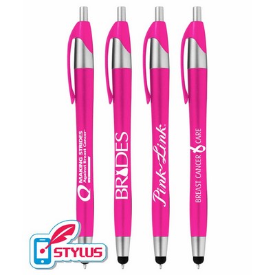 Union Printed - Breast Cancer Awareness Pink Elegant Stylus Click Pens